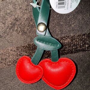 Cherry Red Keychain Accessory